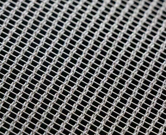 Woven wire drapery Woven wire drapery
