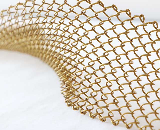 Metal wire mesh and spiral decorative mesh Metal wire mesh and spiral decorative mesh