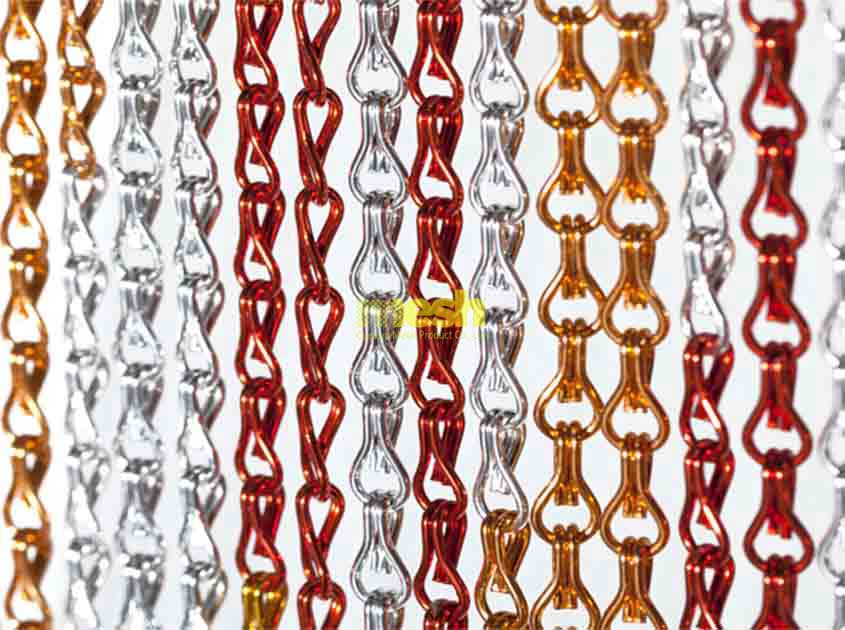 Does Chain Link Curtain provide privacy while allowing airflow