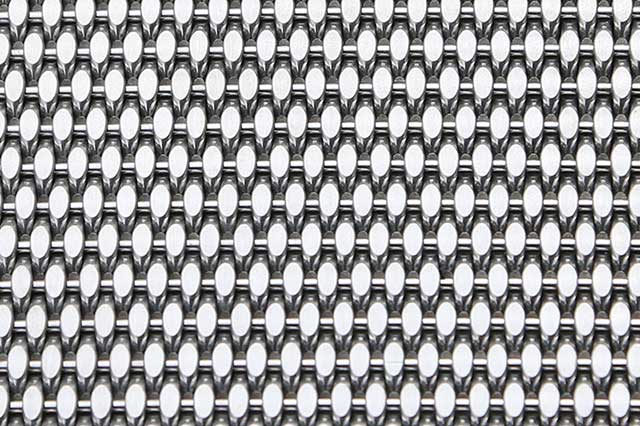 Metal mesh materials for elevator interior and exterior decoration