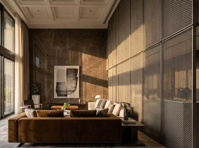 Decorative Metal Mesh for Interior and Exterior Use