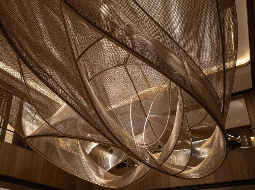 Chain Link Curtain for Creative Interior Spaces Chain Link Curtain for Creative Interior Spaces