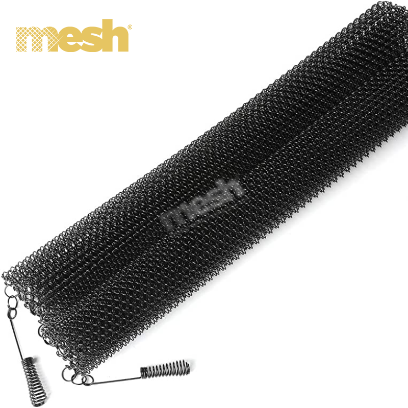 Metal Coil Drapery Fireplace Screen: A Decorative Mesh Curtain for Modern Fireplaces